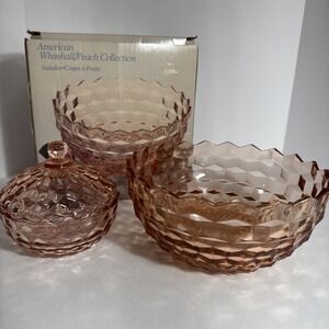 American Whitehall Peach‎ collection 24cm **WITH FREE CANDY JAR INCLUDED**